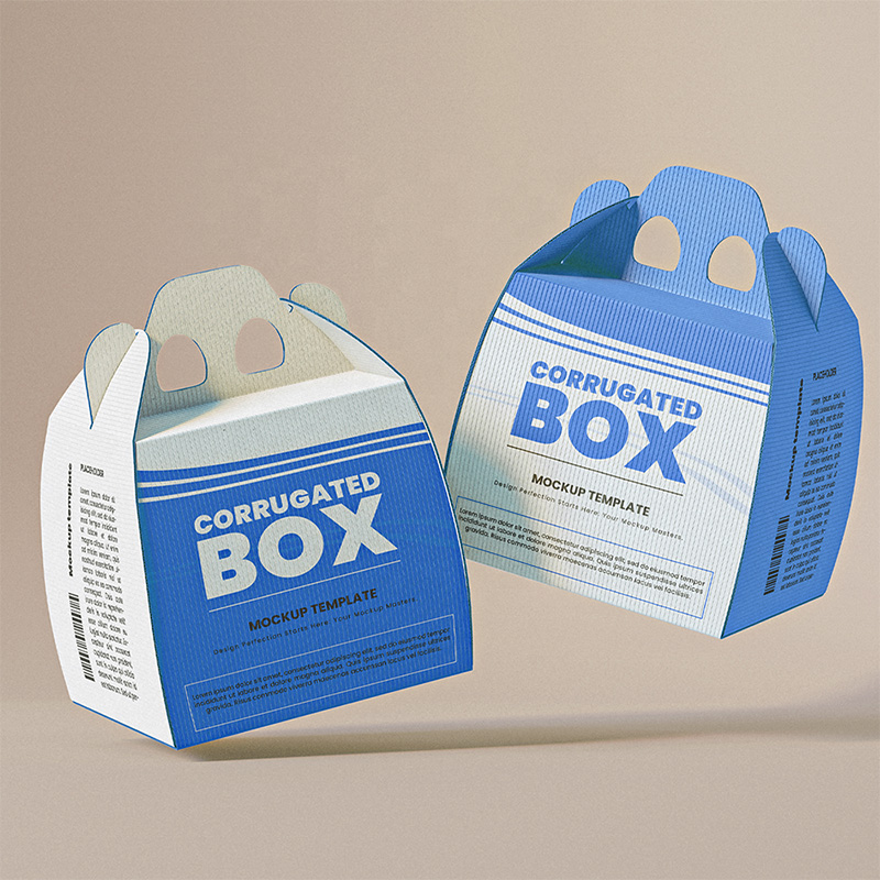 Custom logo food takeaway cardboard box