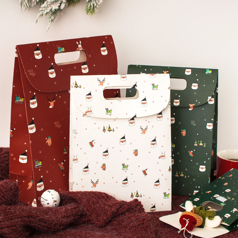 Festive Christmas Perforated Paper Bags