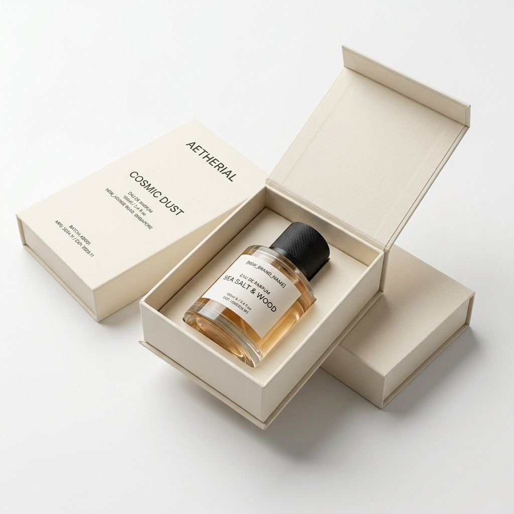 Luxury perfume book-style box