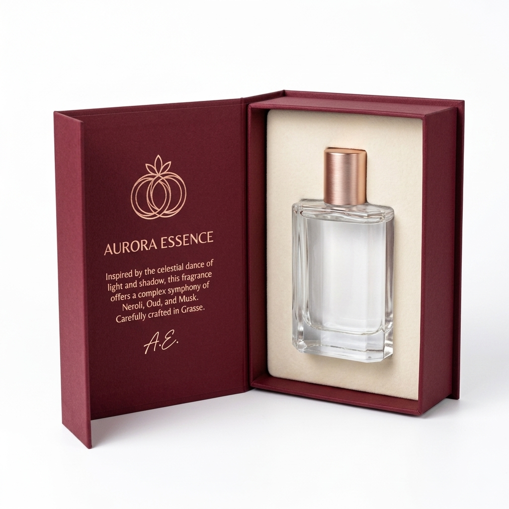Aqueous Coated Eco-Fragrance Magnetic Perfume Box