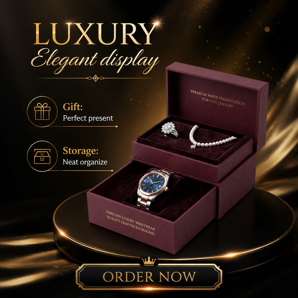 Custom Watch & Jewelry Rigid Box