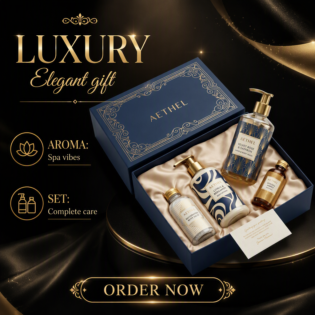 Custom Hair Care Set Gift Box