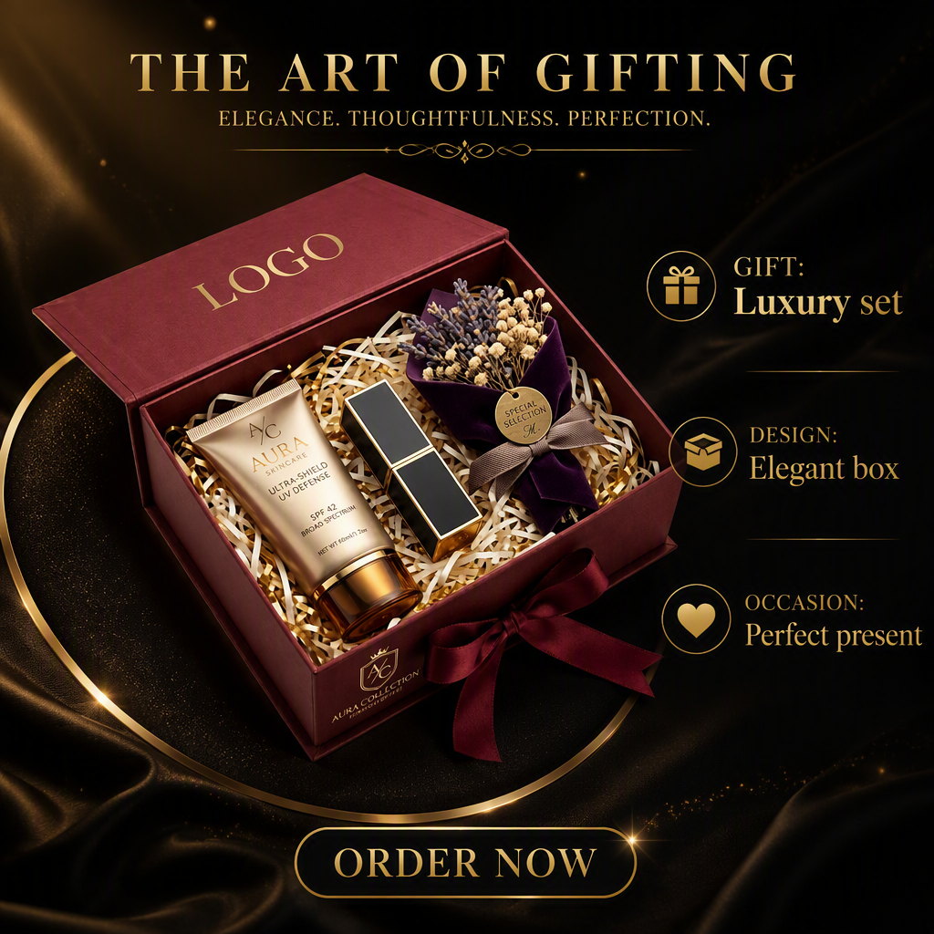 Custom Luxury Skincare & Cosmetic Gift Boxes